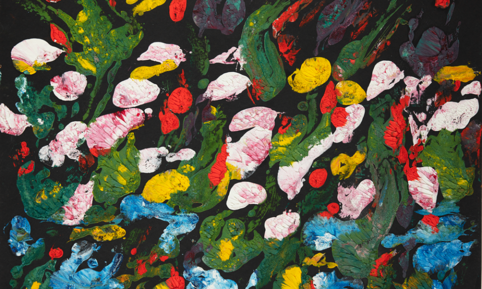 Summer Blooms in Cold Wax