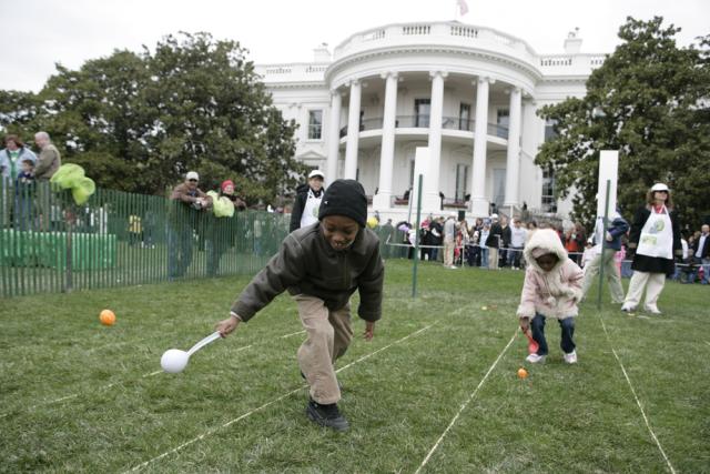 Children Take Part in the White House Easter Egg Roll