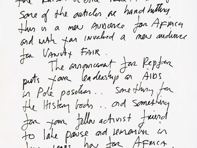 Letter to President George W. Bush from U2 singer Bono regarding the President's Emergency Plan for AIDS Relief (PEPFAR), 2007. (Page 2 of 2)