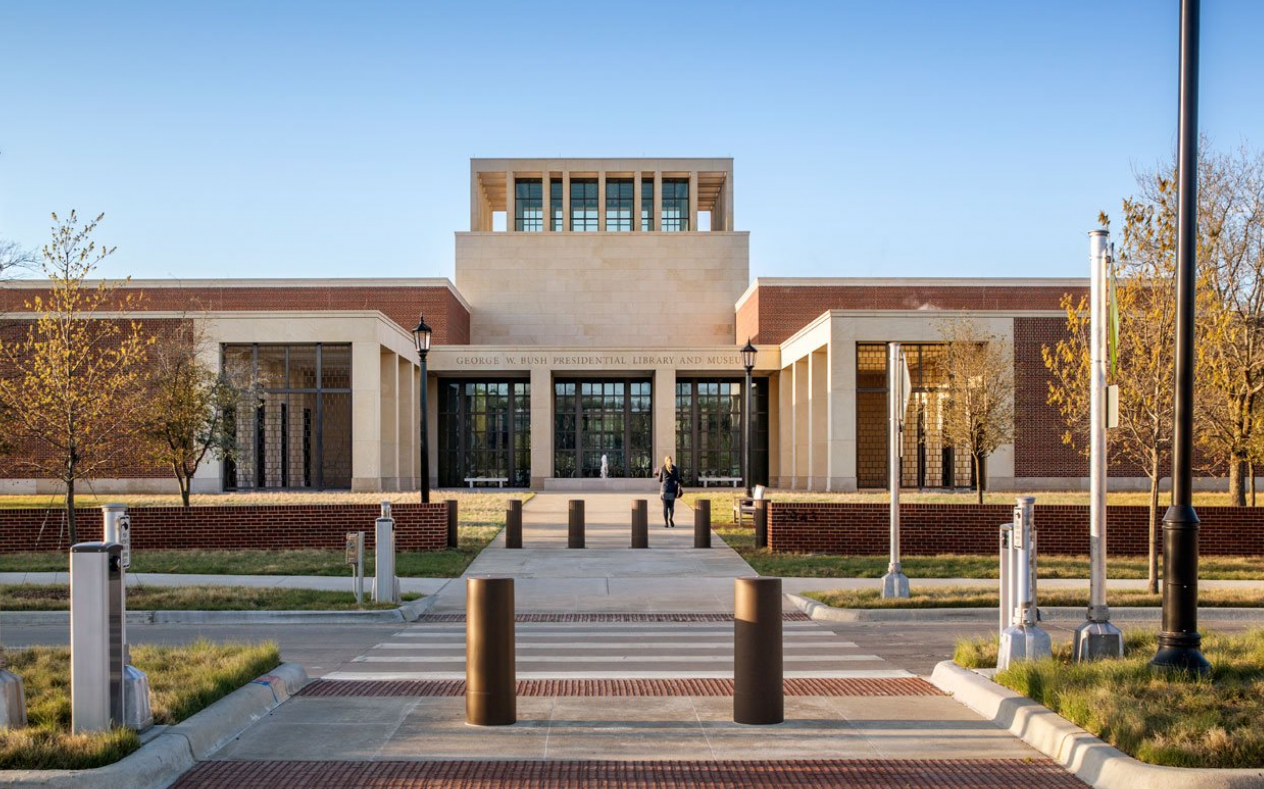 The George W. Bush Presidential Library and Museum building.