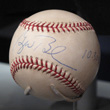 The baseball that President George W. Bush threw out at Yankee Stadium, October 30, 2001, after 9/11.