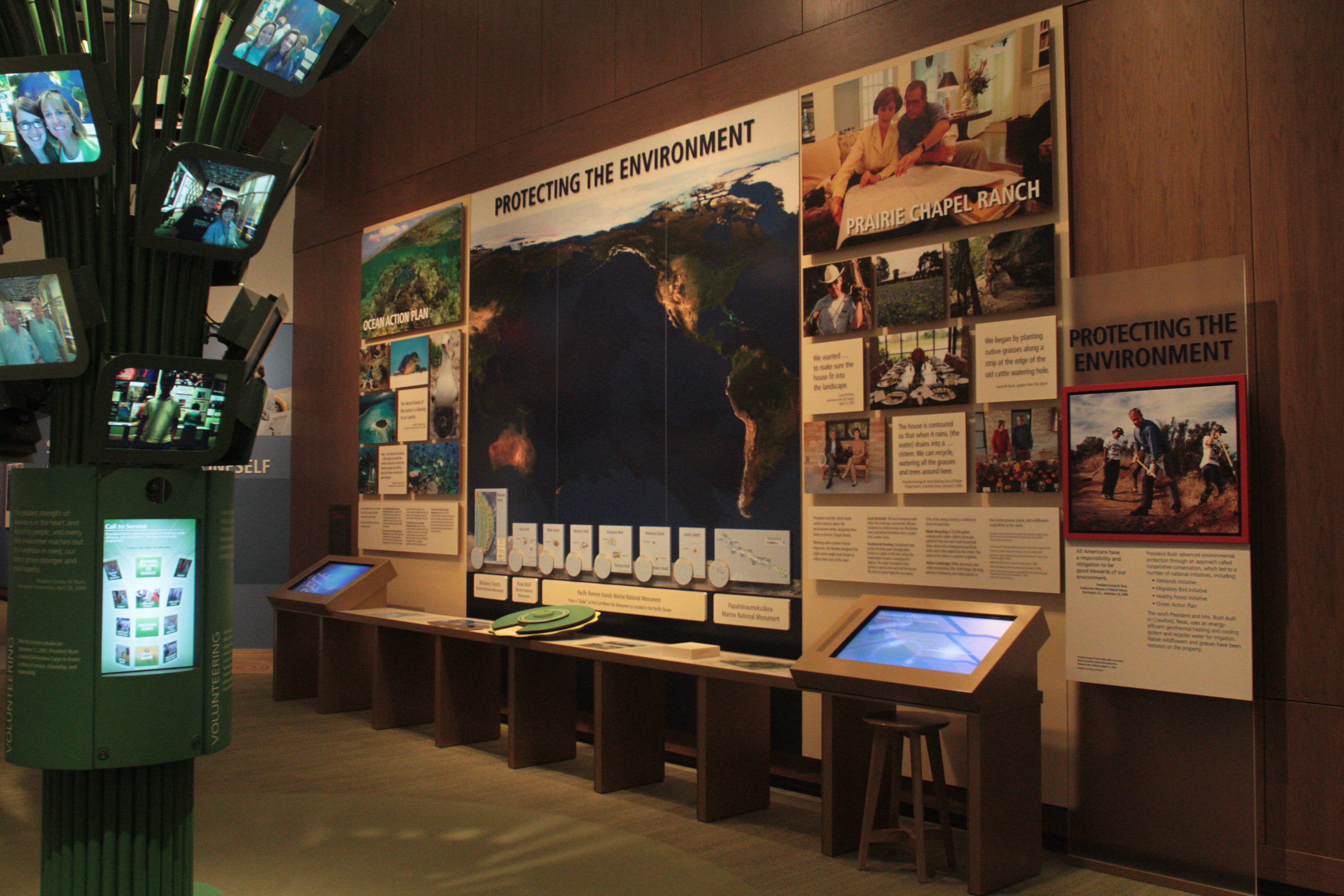 Protecting the Environment display.