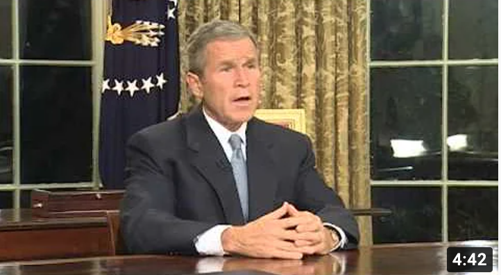 September 11, 2001 GW Bush Address to the Nation video thumbnail