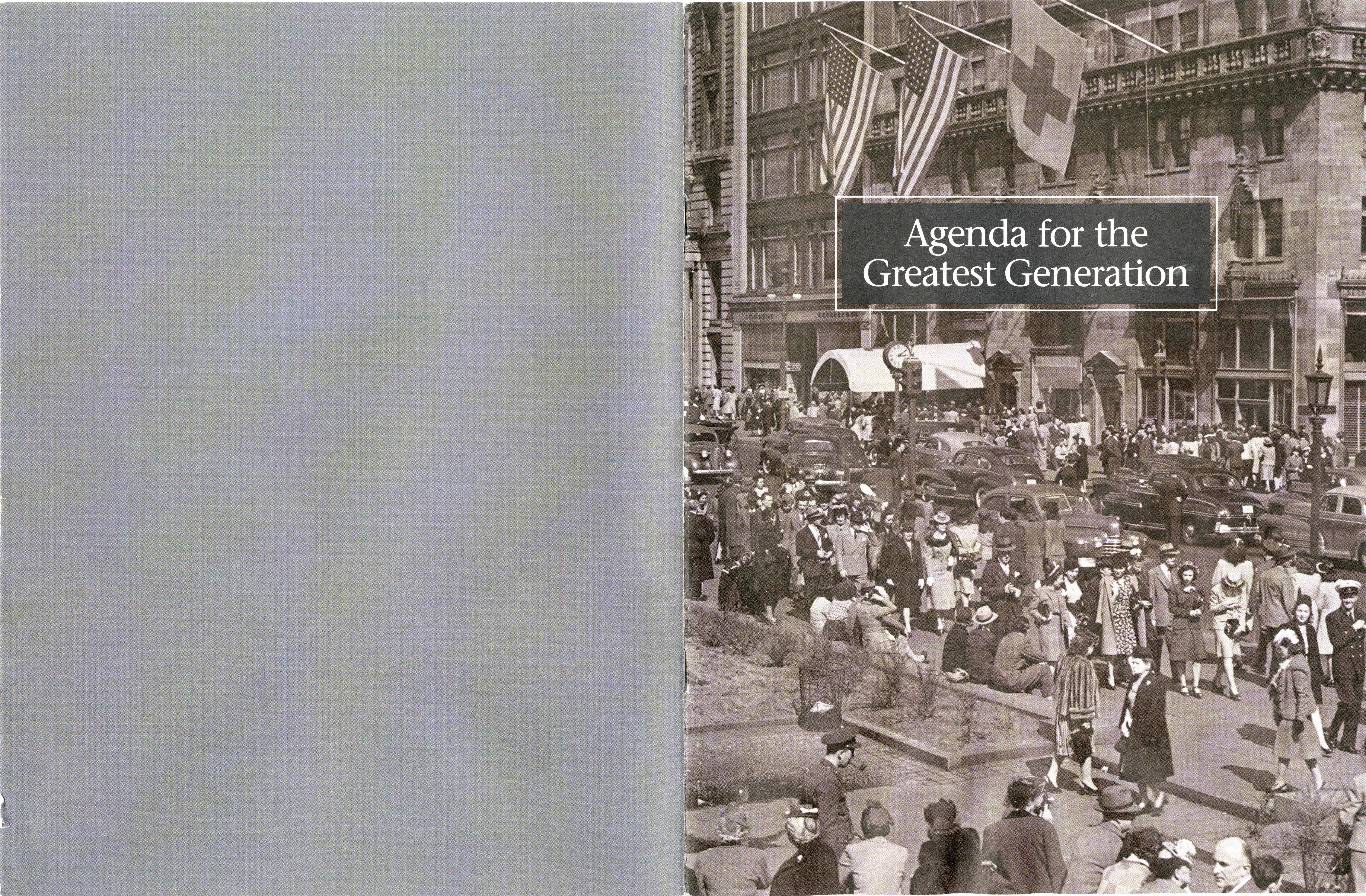 Agenda for the Greatest Generation Booklet