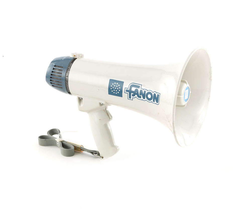 The bullhorn President George W. Bush used to speak to the first responders working at Ground Zero when he visited New York City on September 14, 2001.