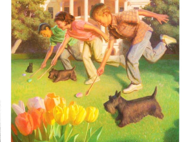 Program from the 2006 White House Easter Egg Roll. This annual event was first held at the White House in 1878 during the Presidency of Rutherford B. Hayes.