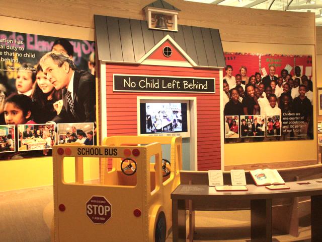 The No Child Left Behind School House at the George W Bush Library and Museum