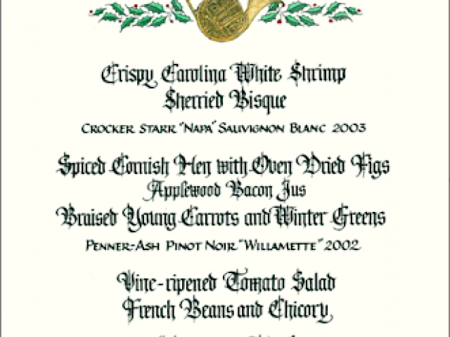 Holiday Dinner, December 14, 2004.