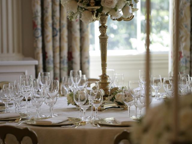 State Dinner Press Preview for the Queen Elizabeth II Visit in State Dining Room, May 7, 2007.