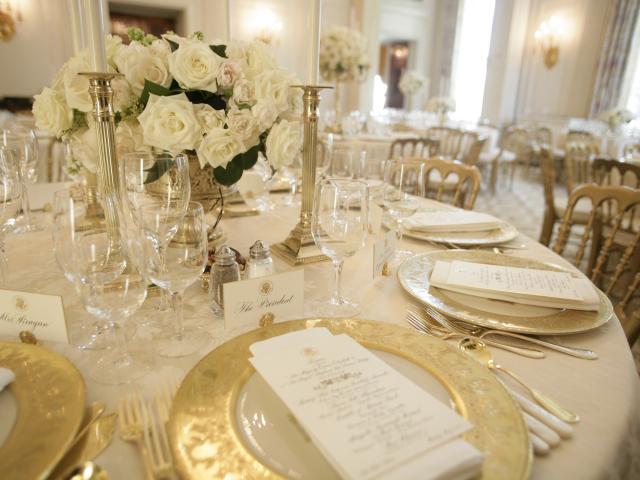 State Dinner press preview for the visit of Queen Elizabeth II in State Dining Room, May 7, 2007.