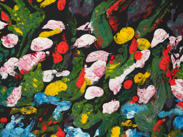 Summer Blooms in Cold Wax