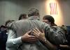 President George W. Bush consoles a family, September 14, 2001, during his trip to New York City. (P7385-12)