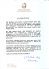 Ambassador José Agostinho Neto from the People's Republic of Angola expresses the deep sorrow and support from the Angolan people and government in this letter.