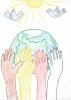 A school child in Germany drew this picture of hope in the aftermath of the tragedy.