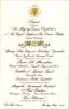 Queen Elizabeth II State Dinner Menu, May 7, 2007.
