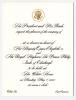 Invite to State Dinner for Her Majesty Queen Elizabeth II, May 7, 2007.