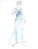 Two sketches by Oscar de la Renta featuring gowns designed for First Lady Laura Bush to wear during the State Dinner for Her Majesty Queen Elizabeth II, May 7, 2007. (Page 1 of 2)