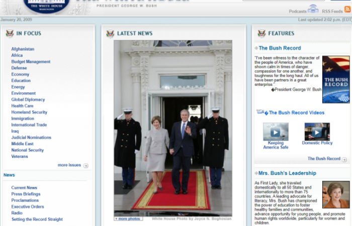 Archived White house Website Icon