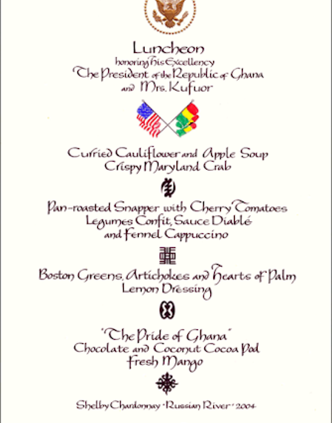 Luncheon for President John Kufuor and Mrs. Kufuor of Ghana, April 12, 2006.