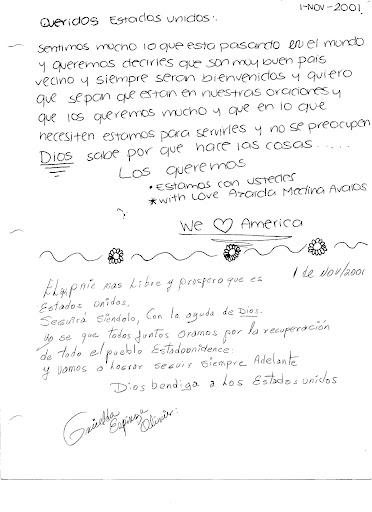 Azaida Medina Avalos of the Republic of Panama share s her sentiments and love for the United States.