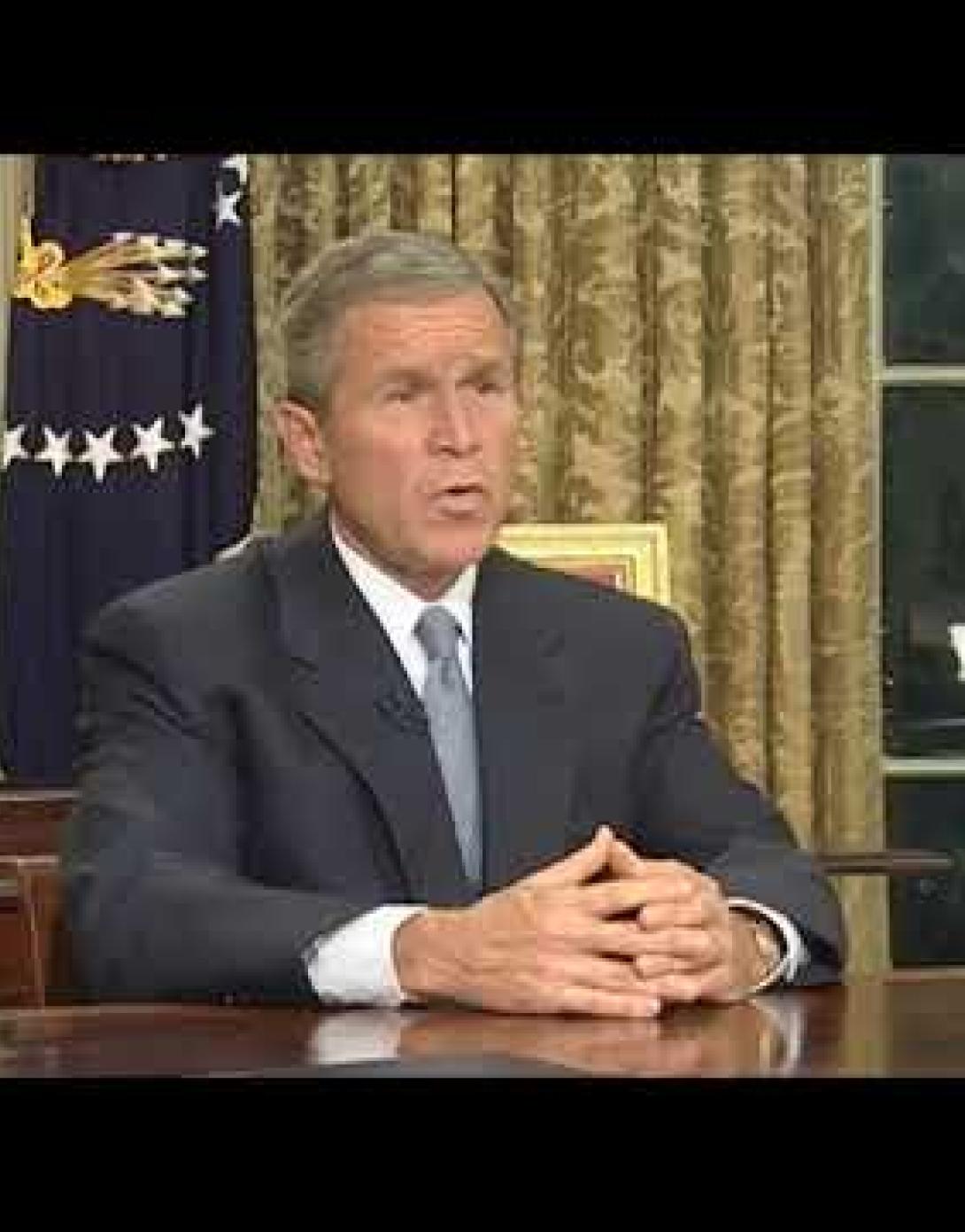 WHTV 593 09112001 Address to the Nation from the Oval Office